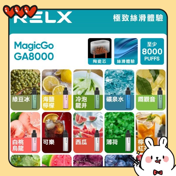 RELX GA 8000 口超長續航 + 透明油倉：告別斷供焦慮的革命性體驗