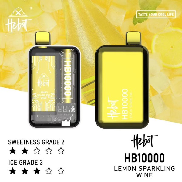 HEBAT10000口拋棄式電子煙16種滿配風味矩陣，高還原度百搭口味